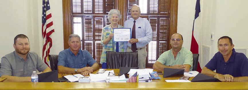 Award presented to Fayette County Historical Commission