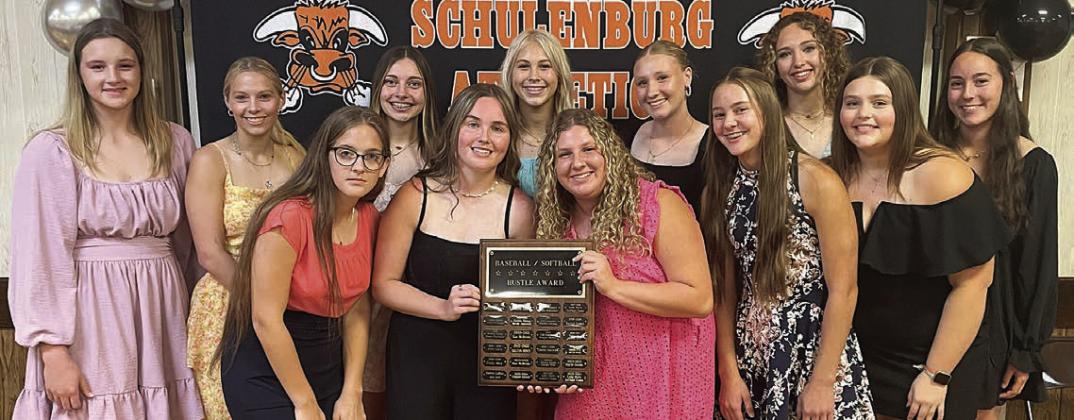 SOFTBALL HUSTLE AWARD – all 2024 team members. Sticker Photo By Darrell Vyvjala