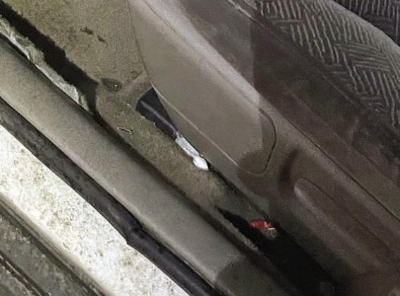 SPD officers located a small baggie of cocaine at the base of a seat during their search of an Impala on March 16.