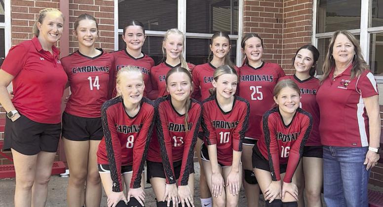 Cardinal A-team places in La Grange volleyball tourney