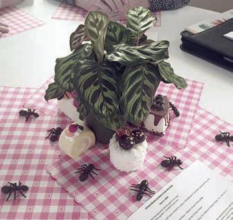Table centerpiece at the meeting.