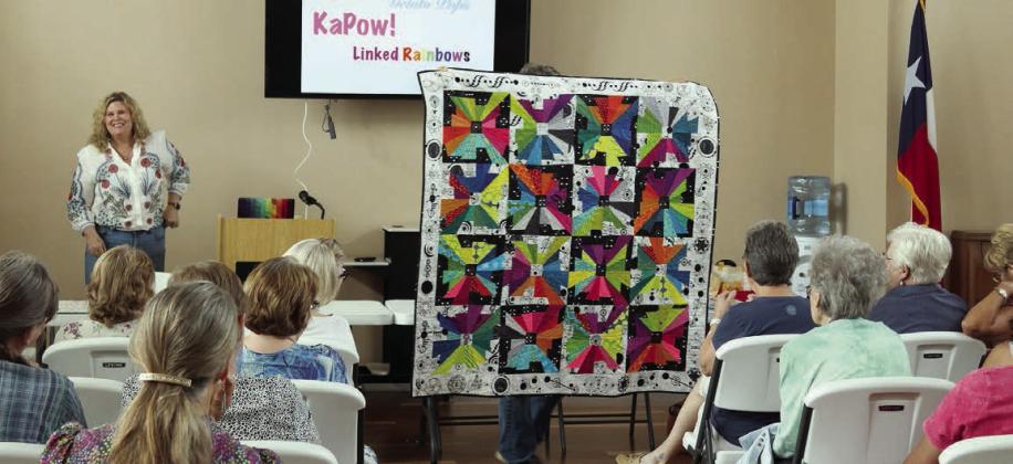 Wikander gives program at Colorado Valley Quilt Guild meeting