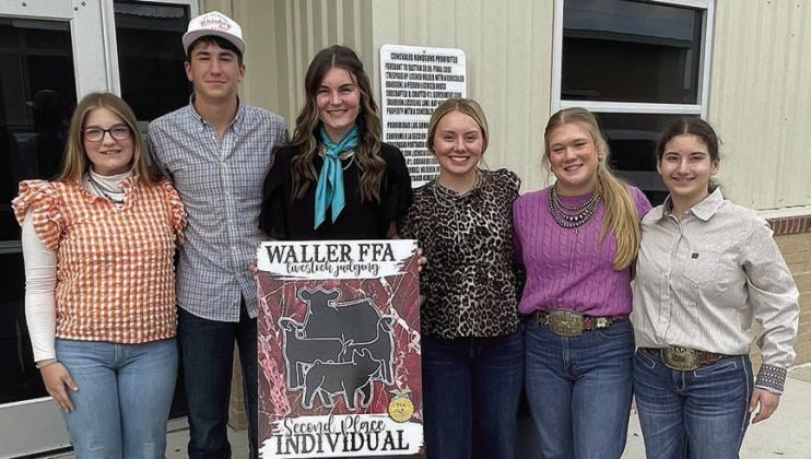 FFa team competes in Waller FFa livestock judging contest