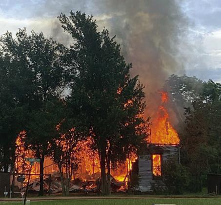 Two fire depts. respond to house fire in Cistern