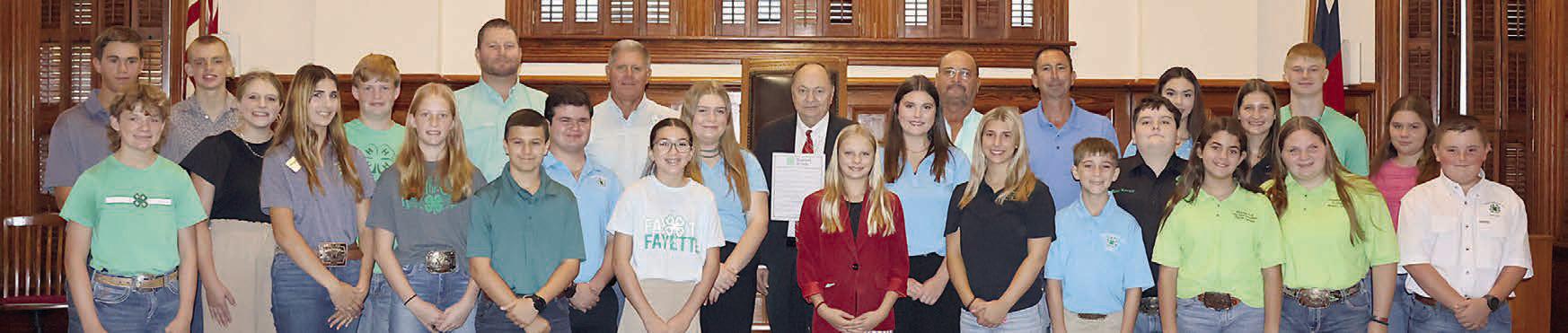 Commissioners Court designates Oct. 6-12 as National 4-H Week in Texas
