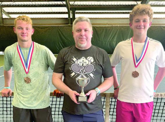Herzik brothers place third at junior tennis state championships