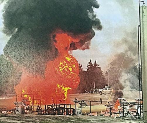 Three VFds called to oil tank fire south of Flatonia