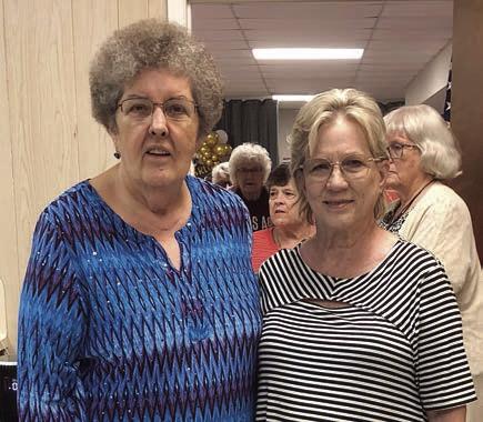 Special guests at Cindy Villarreal’s retirement party were (from left) Kathy Quinlan, a founder of Senior Conections, and Sherri Staha, its first volunteer.