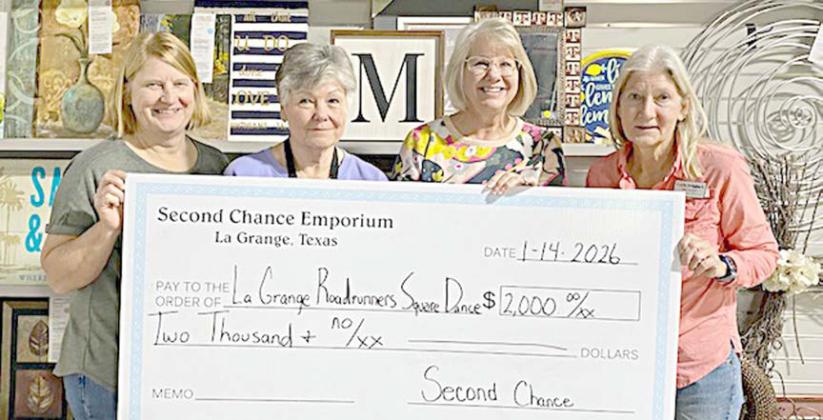 Funds given to Roadrunners Square Dance Club