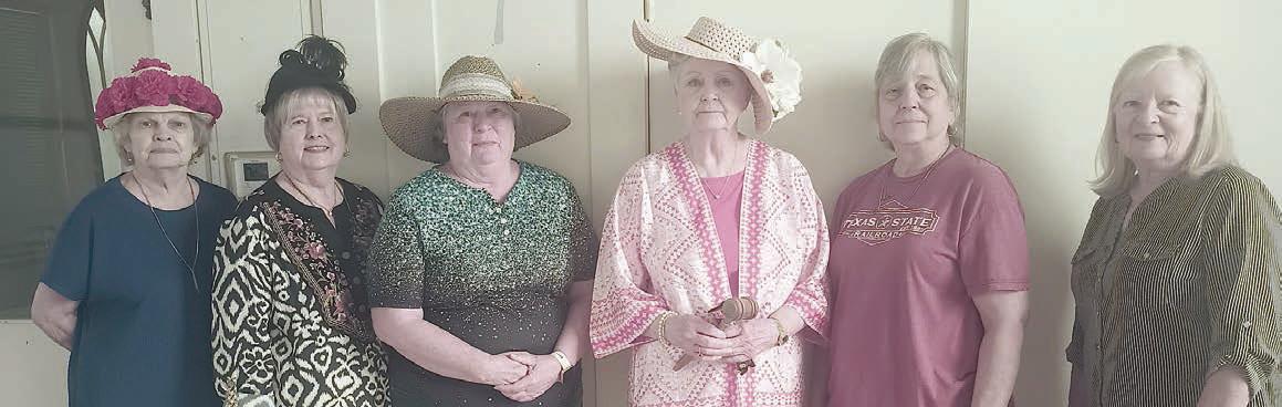New officers are (from left) Jerry Leonard, corresponding secretary; Bonnie Baker, parliamentarian; Debbie Vellella, vice president; Patricia Greeson, president; Debbie Behlen, treasurer; and Janet Murphy, recording secretary.