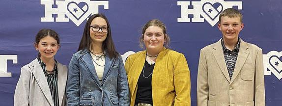 Senior Team – (from left) Laramie Laake, Tatum Fritsch, Rheagan Karisch and Holden Holub.