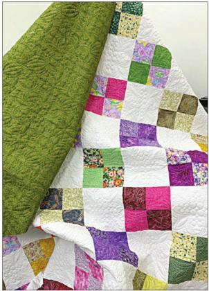 QUILT – The ladies who attend Crafty Corner have been busy working on this quilt for Navidad Valley Community Connections.