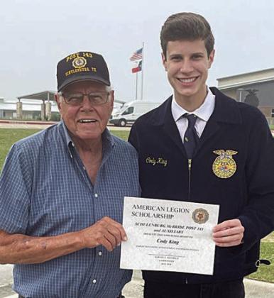 Legion/Auxiliary scholarship – King