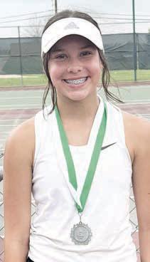 MORGAN STEINHAUSER 2nd Place, JV Girls’ Singles