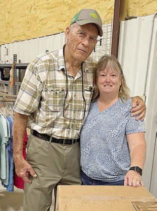 Manna – (from left) Bill Appelt and Ordet Klekar of Manna Food Pantry in Hallettsville.