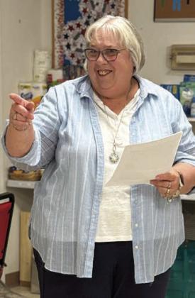Senior Sp otlight – Kathy Carpenter, a valued volunteer, shared her story for Senior Spotlight. She brought photographs and also had a fun game for members to play, showing who knew her best.