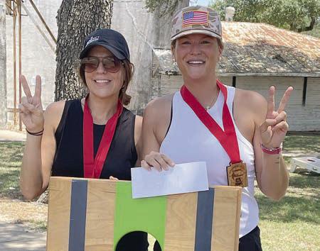 Second Place – “Maized &amp;amp; Confused” - (from left) Leah Olveda and Keeley Kainer. Sticker Photo By Darrell Vyvjala