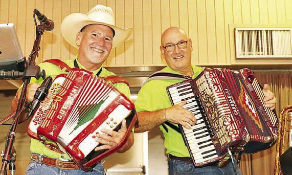 the dUJkA BRotheRs – John and Mark dujka hail from east Bernard but their musical journey began in the schulenburg area at st. John, playing accordions with their grandfather, herman Brossmann. grandpa Brossmann loved to play Czech and german favorites as well as listen to polka radio shows. After his death in 1985, the brothers wanted to keep the music going. the dujkas play polkas, classic country, rock, and swing and are proficient on numerous wind and keyboard instruments as well as guitars and accordio