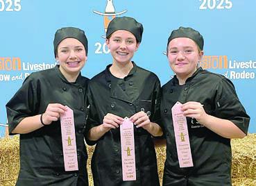 4th Place Junior Appetizer – Country Cooks consisting of (from left) Morgan Williams, Summer Dooley and Lylah Robertson.