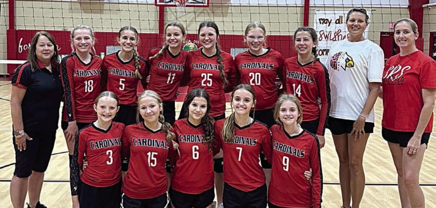 St. Rose Cardinal ‘A’ volleyball team