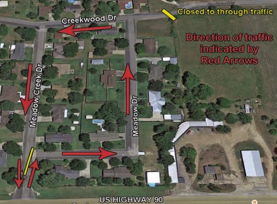 MEADOW CREEK SUBDIVISION TO HAVE ONE-WAY TRAFFIC ON HALLOWEEN
