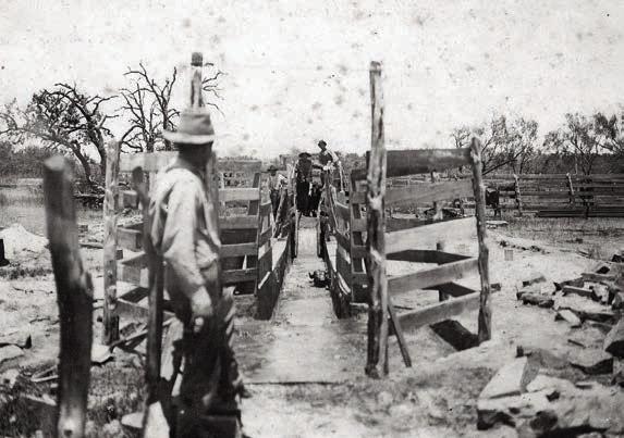Dipping vat probably located in the Bluff area. Photo Courtesy of Fayette Heritage Museum &amp;amp; Archives