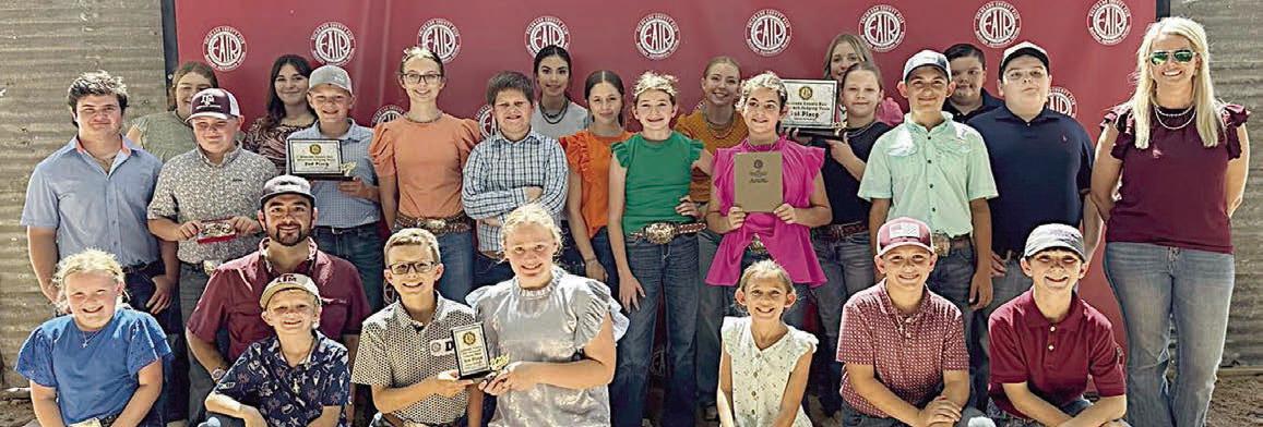 Participants were (front row, from left) Abigale McBride, coach JoJo Carrales, Joe Carrales, Tate Fritsch, Julia Melton, Emma Zweschper, Hudson Holub, Crockett Guenther, (middle row) Logan Poncik, Abraham McBride, Holden Holub, Tatum Fritsch, Hunter Gabler, Addison Berckenhoff, Laramie Laake, Adalyn Carrales, Kinley Kutac, Dylan Zweschper, Rilan Karisch, coach Kaci Carrales, (back row) Rheagan Karisch, Addison Eichler, Tori Newton, Peyton Gilchrest, Hailey Janish and Rory Lesikar.