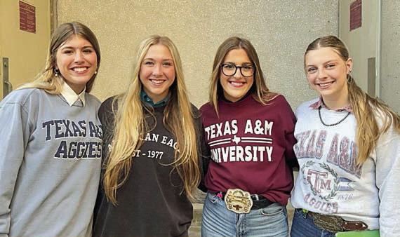 Entomology Team – (from left) Chayse Deagen, Reagan Dusek, Landry Deagen, and Kaylee Beyer. The team finished in fourth place in the Area XI competition.