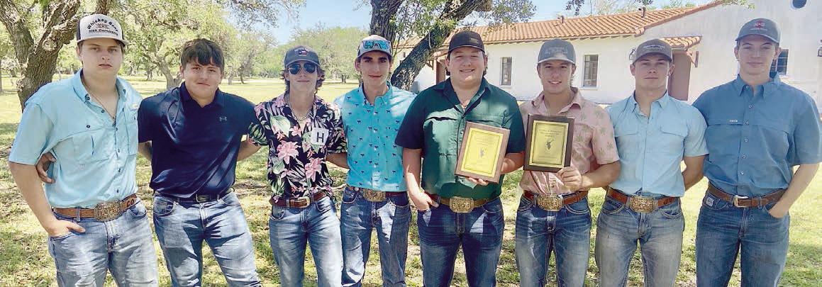 Wildlife Judging Team – (from left) Cade Ohnheiser, Ian Reeves, Cooper Demel , Nathan Olsovsky, Ethan Steinhauser, Bryce Stoever, Adin Beyer, and Jacob Vacek. The team came in third in the FFA Division and second in the 4-H division.