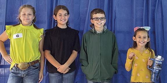 4th Place Junior Team – (from left) Kinley Kutac, Adalyn Carrales, Tate Fritsch and Emma Zweschper. Zweschper is a member of the Schulenburg 4-H.