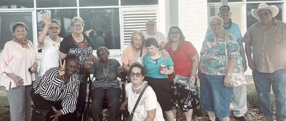 The August adventure brought Senior Connections to the Shiner Brewery on Aug. 17 to listen to Darrel Appelt and enjoy some great barbecue. Joining Senior Connections on this great adventure were (from left) Betty Helmcamp, Alice Fajkus, Darlene Williams, Linda Heller, Gloria Cook, Jeanette Vaculik and Amy Vaculik with Stephanie Shroyer in front of them and Kathy Carpenter behind them, Carolyn Moore, Cynthia Meyer, Lee Ehler and Gary Carpenter. Not shown are Margarette Lozano, Linda Lozano and Rose Lozano.