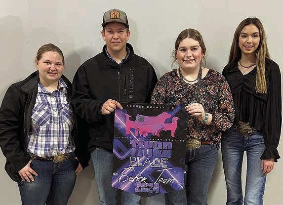 3rd Place Senior Team – (from left) Brealey Nieto, Railey Nieto, Rheagan Karisch and Tori Newton