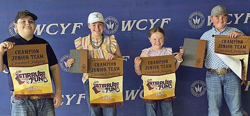 4-H team tops junior division at Wharton County contest