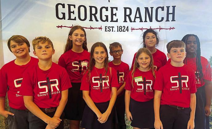St. Rose fifth graders visit George Ranch