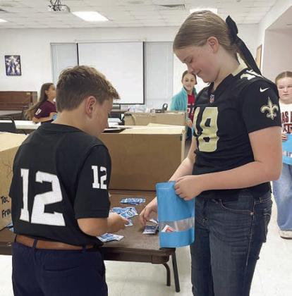 St. Rose students make kits for Stanzel Family Foundation program
