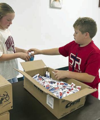 St. Rose students make kits for Stanzel Family Foundation program