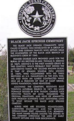 Black Jack Springs Cemetery Assn. to meet Nov. 1
