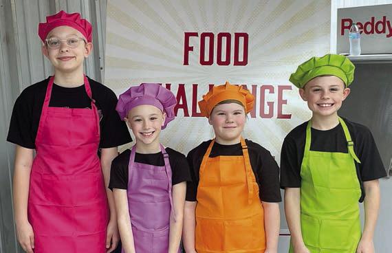 Coo king Crayons – (from left) Kennedy Kaspar, Addi Muphy, Carlie Finke and Creed Kulhanek.