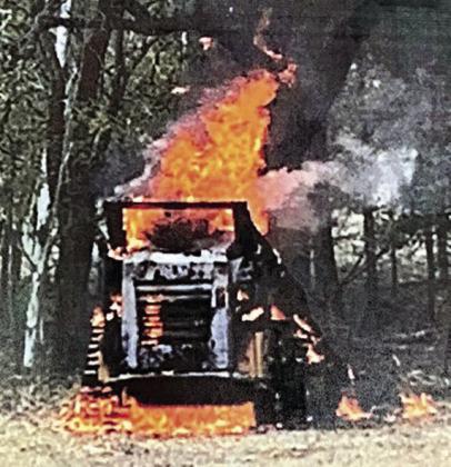 Skid steer fire extinguished