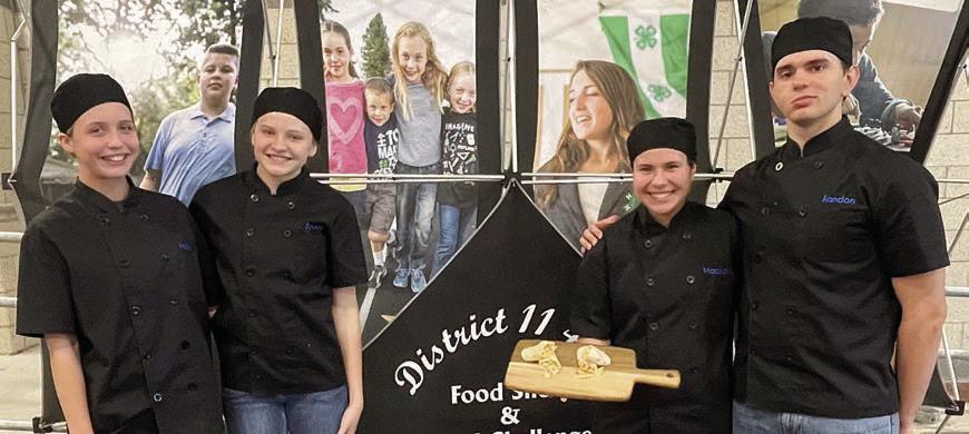Shaker Bakers (senior main dish, first place) – (from left) Hailey Janish, Scotti Beseda, MacKayla Griffin and Kandon Kaspar. As a first place winner in the senior division, the team advances to the Texas 4-H Roundup.