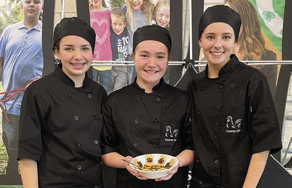 Country Cooks (intermediate healthy dessert) – (from left) Morgan Williams, Lylah Robertson and Summer Dooley.