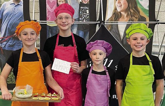 Cooking Crayons (junior appetizer) – Carolina Krebs, Kennedy Kaspar, Addie Murphy and Creed Kulhanek.