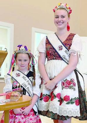 Royalty – Fayette CHS Little Princes Lillie Karstedt (left) and Queen Madelyn Karstedt (right) both had birthdays recently and were treated to muffins.