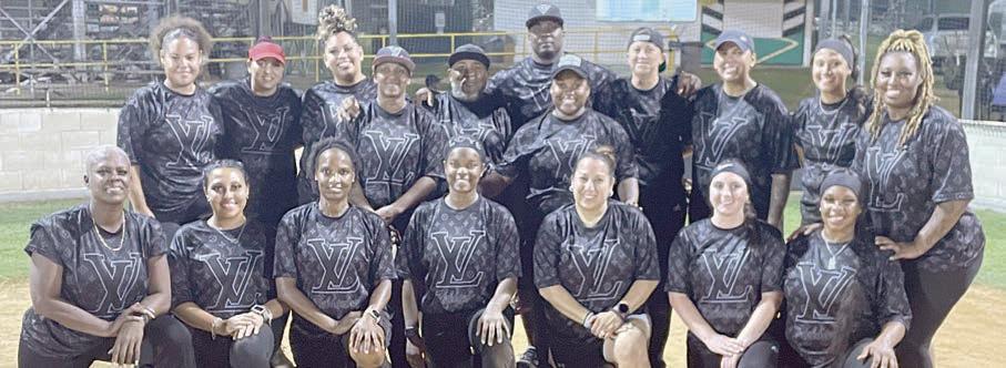 Women’s Tournament Runner-Up – “Lady Vision Reloaded” of Dallas. Sticker Photo By Darrell Vyvjala
