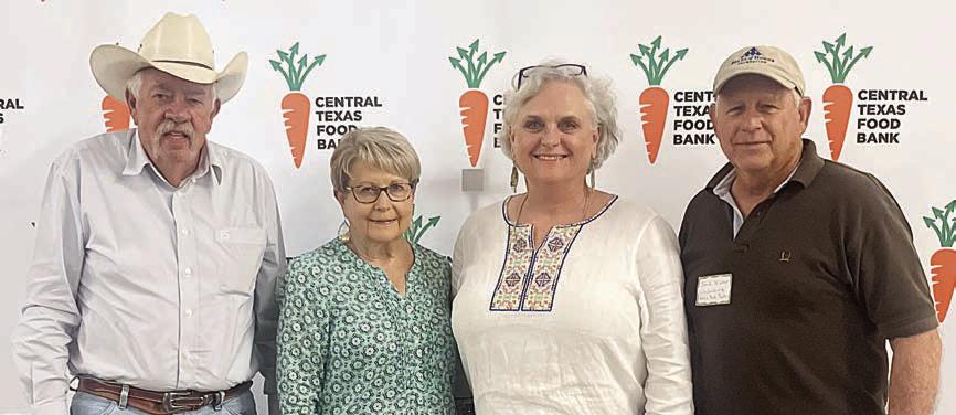 Schulenburg and Flatonia attendees – (from left) Darrell Taylor and Pam Cunningham, Flatonia food pantry board members, and Debra Blansitt and Jack Niesner, Schulenburg food pantry board members.