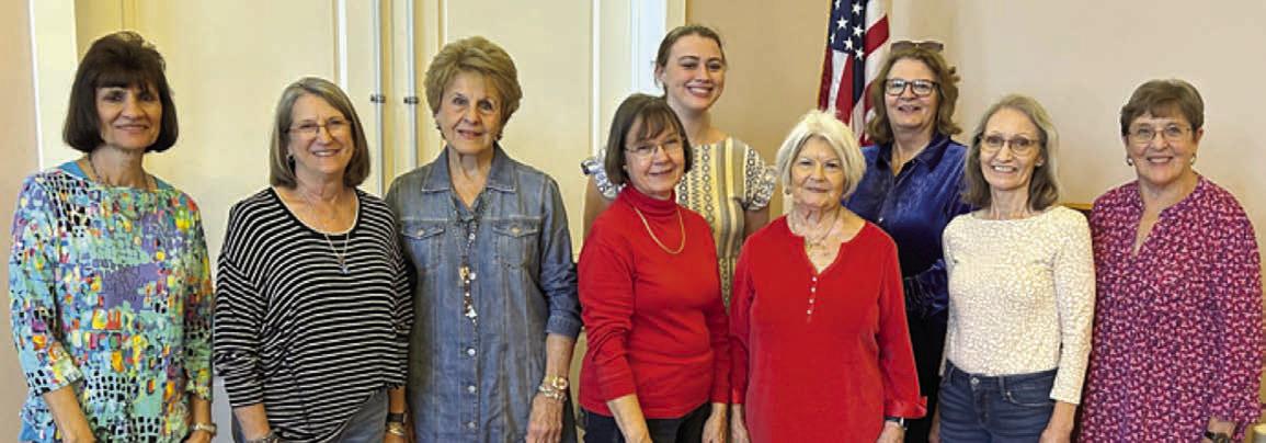 Fayette County Czech heritage society officers for 2026 are (front row, from left) directors Barbara Eilert, Vera Wehring and Adrienne Kobza; vice president/historian Phyllis Teykl; president Betty Danner; treasurer/ director Marilyn Cernoch; director Carolyn Heihnsohn; (back row) secretary Madelyn Karstedt; and director Cathleen Noska,
