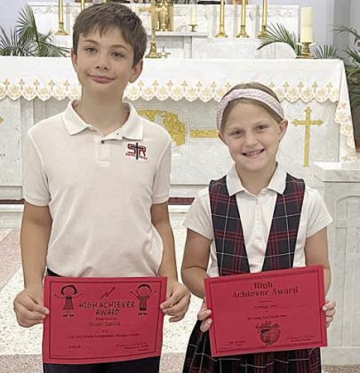 3rd Grade – (from left) Accelerated Reader Micah Garcia and Freckle Math Emileigh Divin.