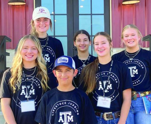 Camp Participants – (front) Dylan Zweschper, (second row, from left) Keeley Warnken, Mikayla Stang, (back row) Madyson Holub, Ava Slaton and Haley Schramek.