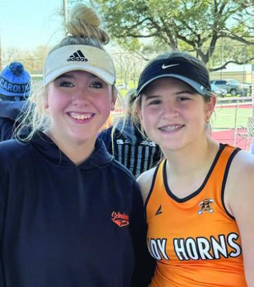 REAGAN DUSEK &amp; LANDRY ZAPALAC 2nd Place, Varsity Girls’ Doubles