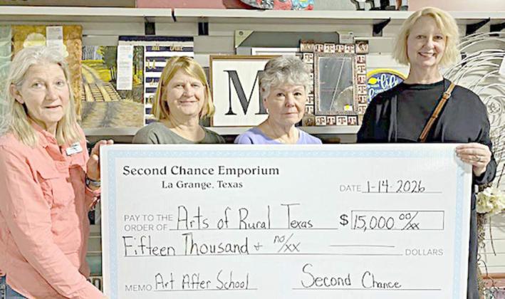ARTS gets $15,000 donation from Second Chance